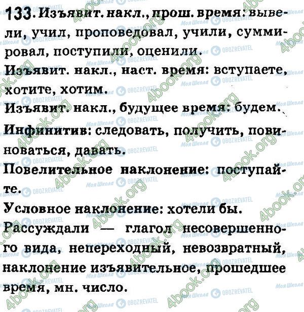 ГДЗ Русский язык 7 класс страница 133